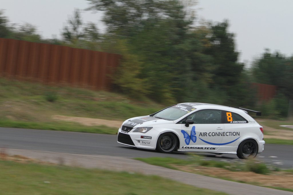 Allan Kristensen i Seat Ibiza kørte stabilt, og sikrede sig dermed bronzen i året mesterskab
(Foto: Keld Dohm)